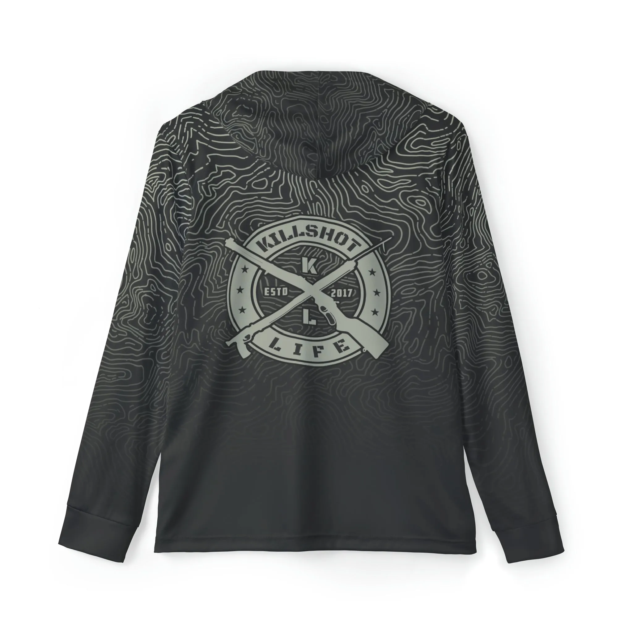 Spearfishing & Hunting UPF 50  Sun Hoodie - Dark Topo