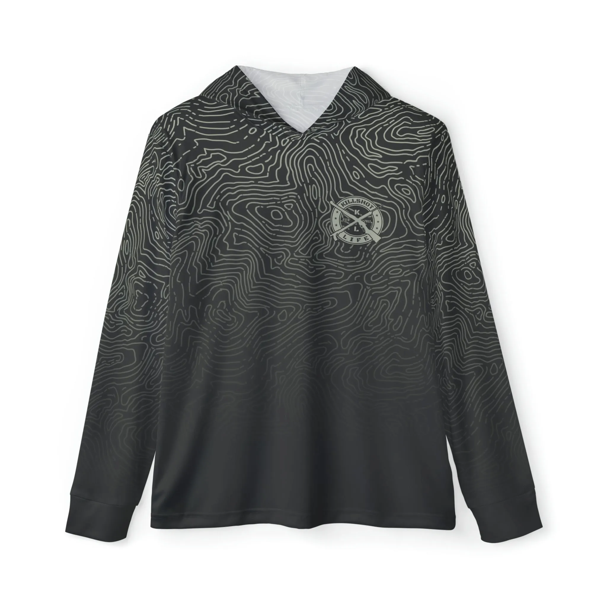 Spearfishing & Hunting UPF 50  Sun Hoodie - Dark Topo