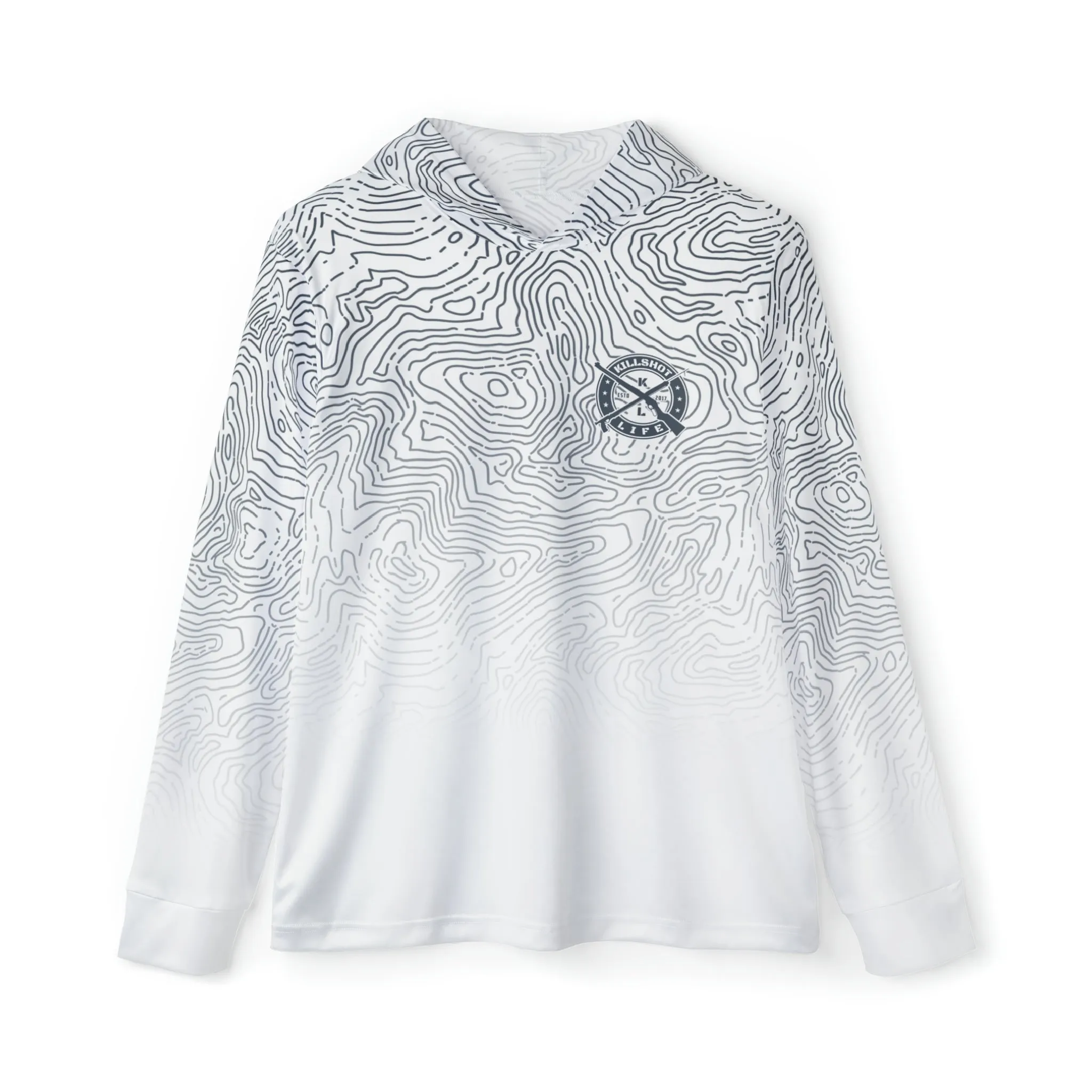 Spearfishing & Hunting UPF 50  Sun Hoodie - Light Topo