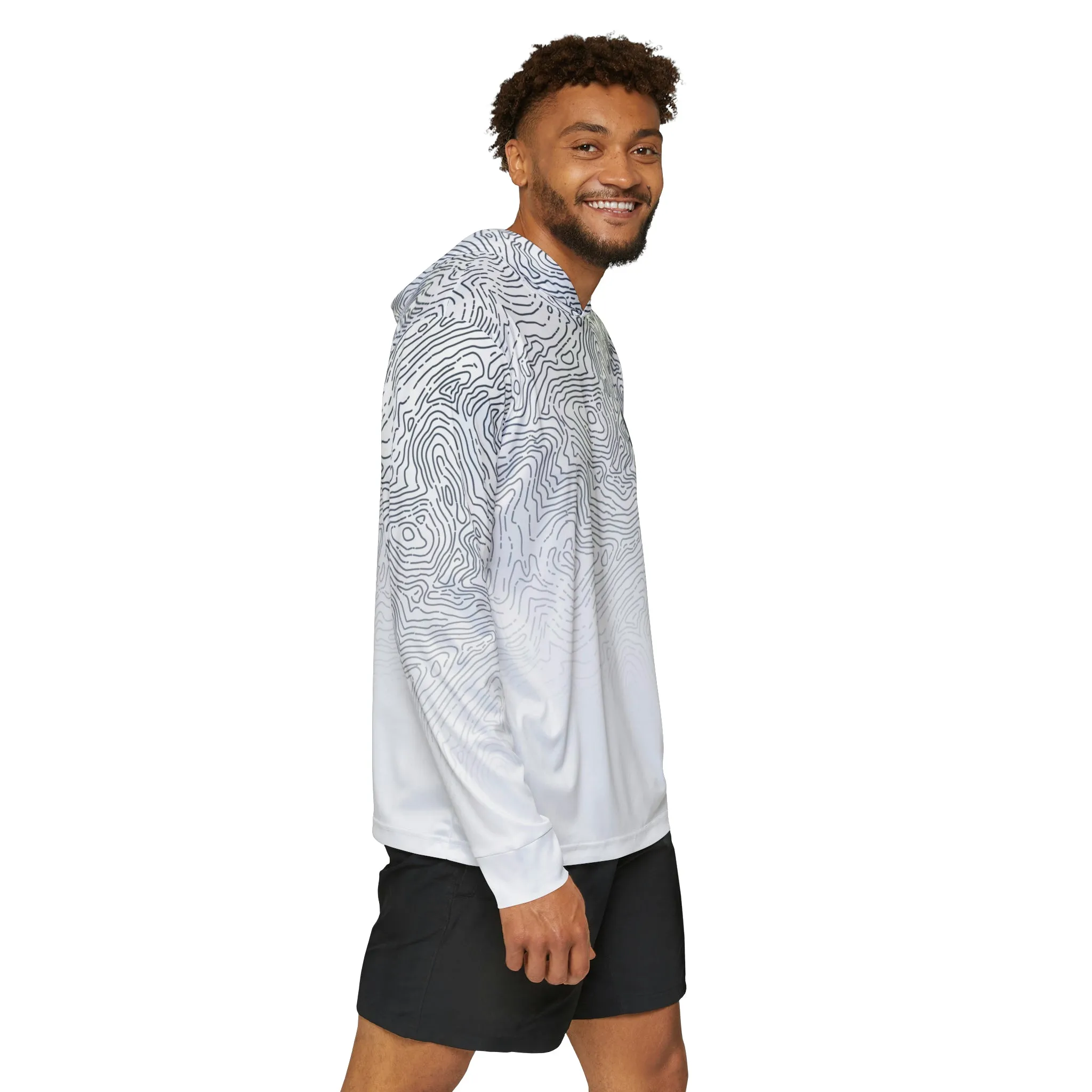 Spearfishing & Hunting UPF 50  Sun Hoodie - Light Topo