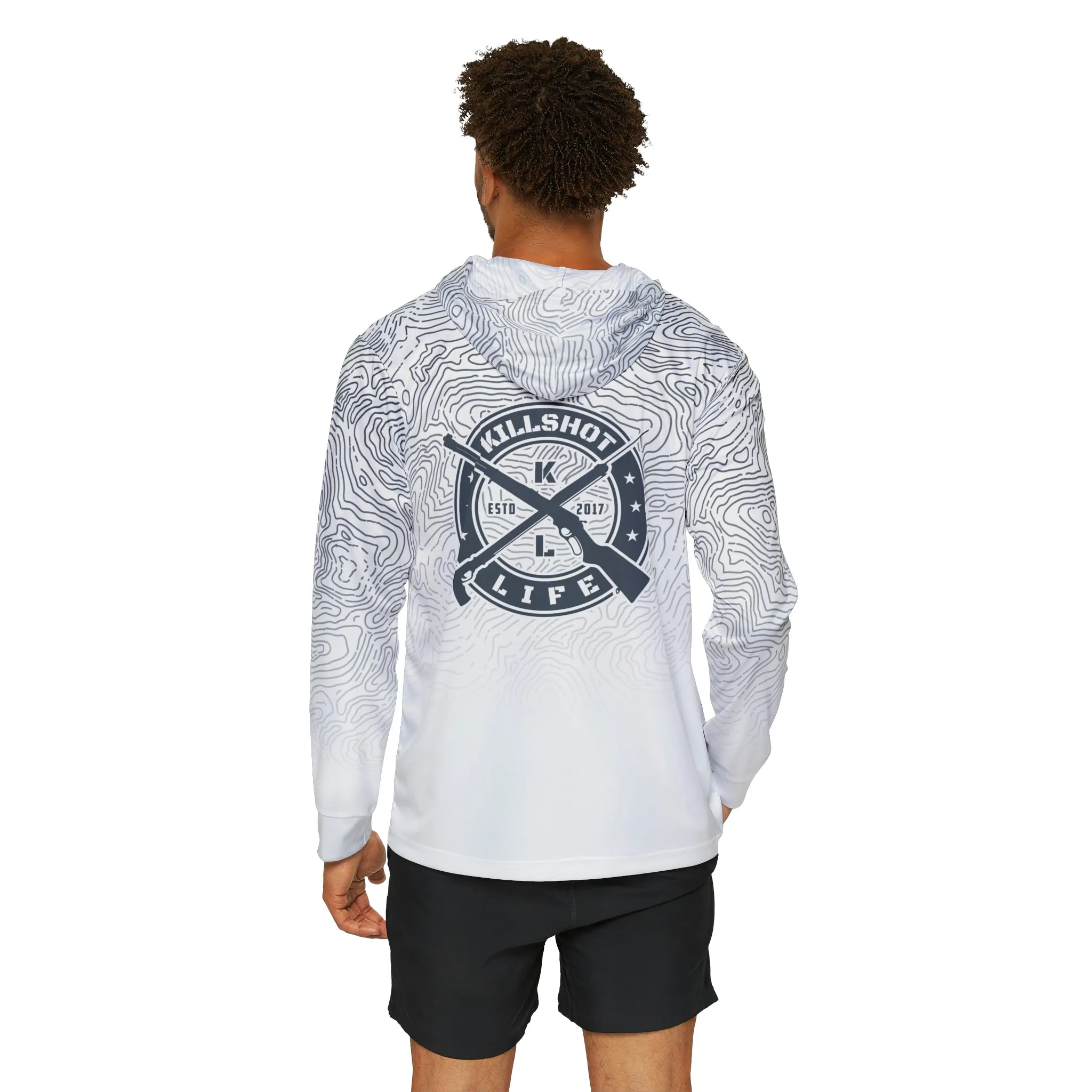 Spearfishing & Hunting UPF 50  Sun Hoodie - Light Topo