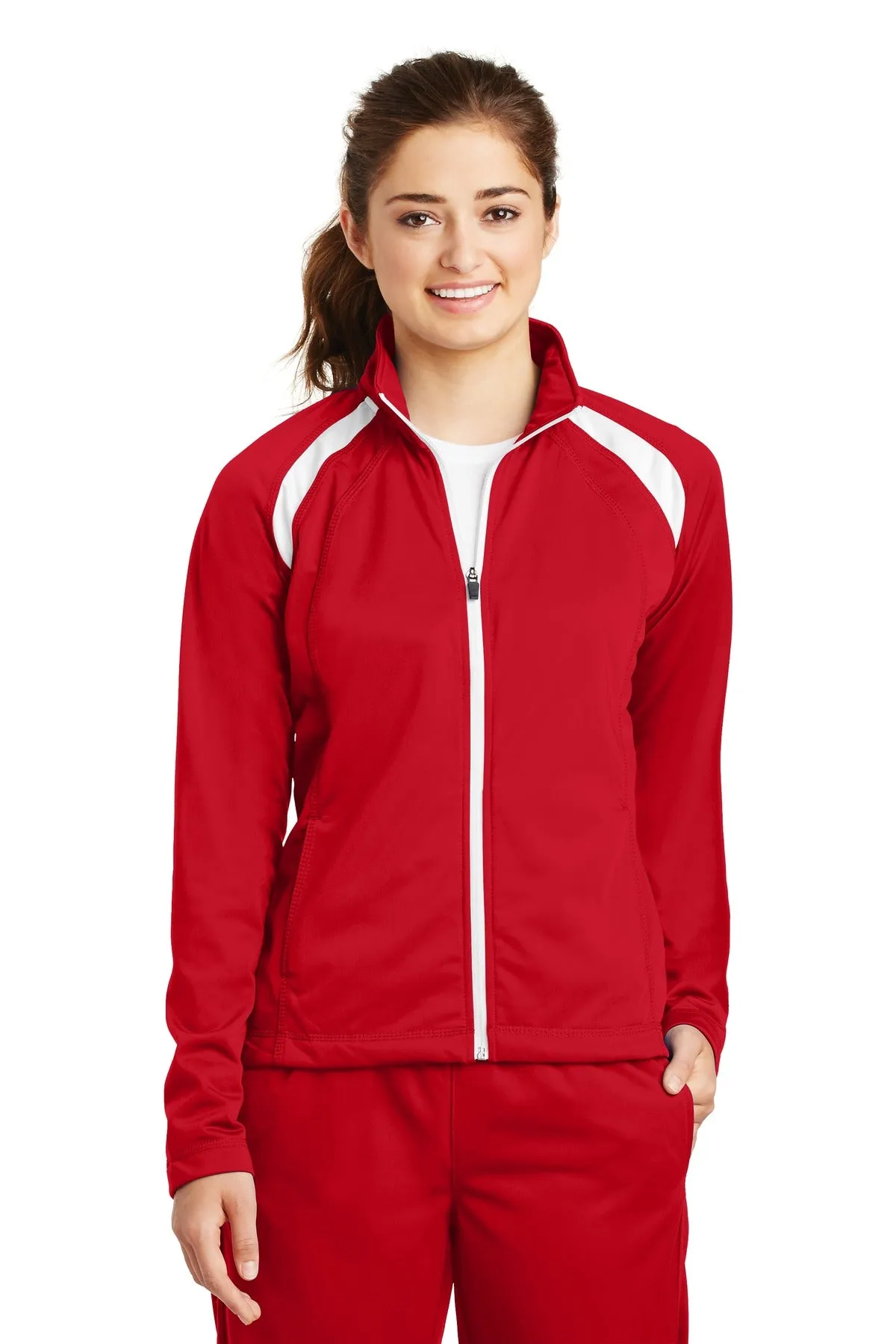 Sport-Tek¨ Ladies Tricot Track Jacket. LST90