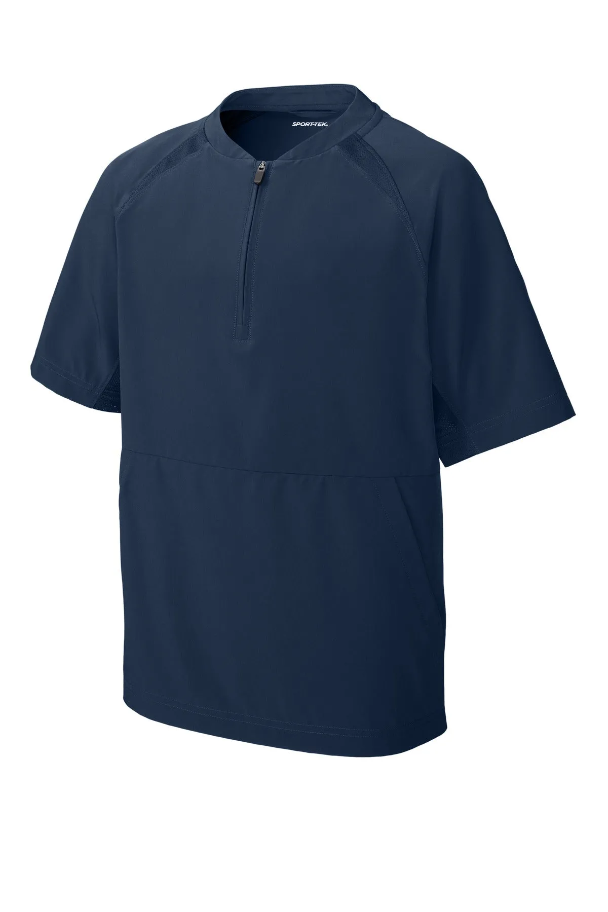 Sport-Tek Youth Repeat 1/2-Zip Short Sleeve Jacket YJST489 True Navy