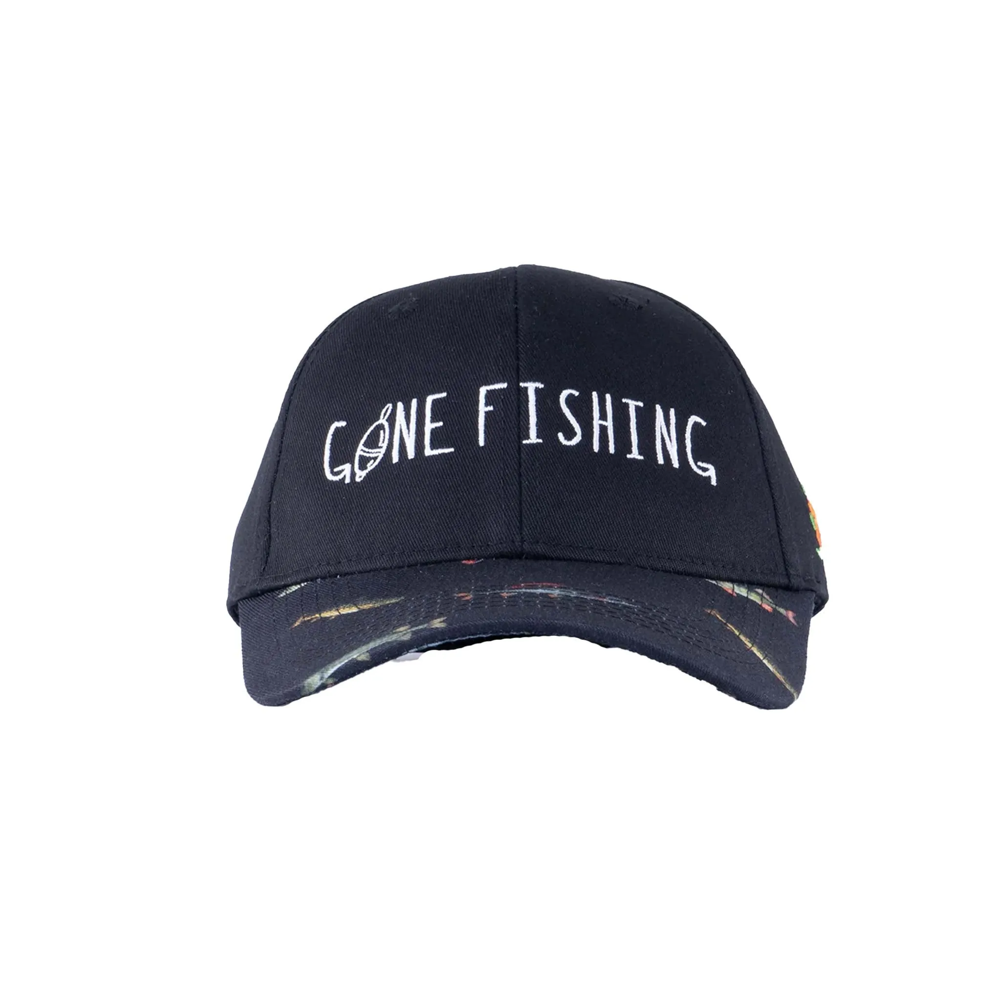 SQRTN Gone Fishing Keps Hooked Black