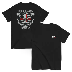 St Patrick's day Firefighter T Shirt I Fight What You Fear Shirt Fire Service Department Rescue T-Shirt