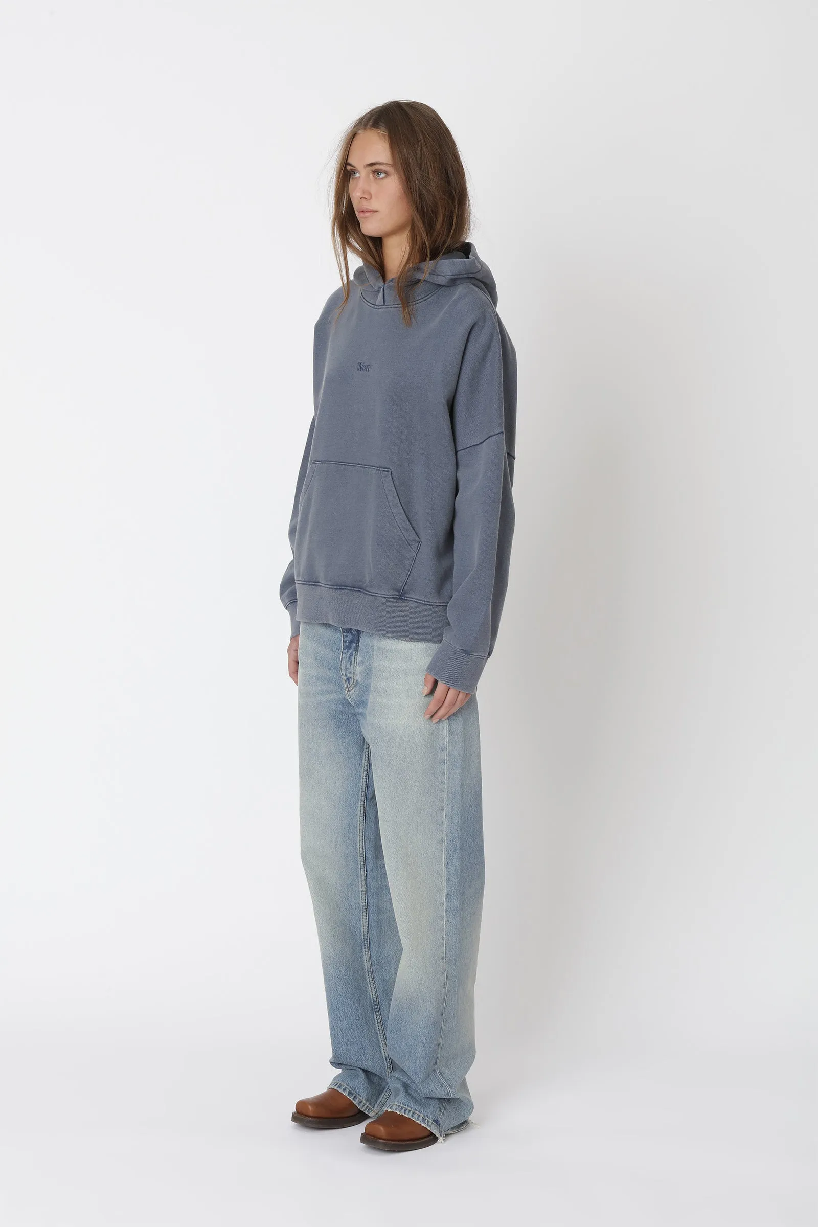 Staff Hood - Washed Dark Denim