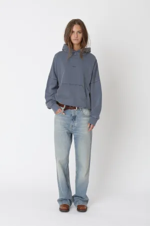 Staff Hood - Washed Dark Denim