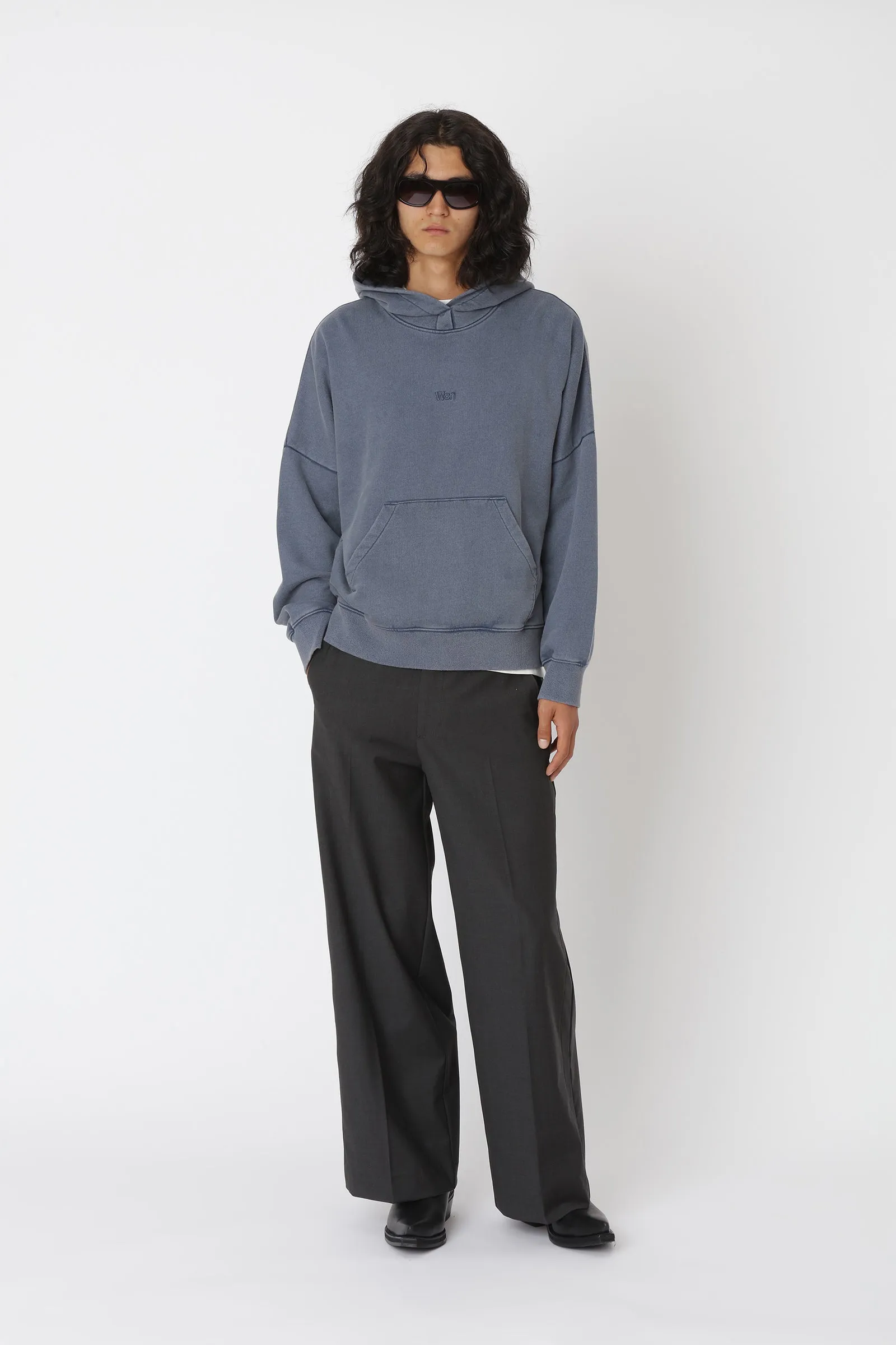 Staff Hood - Washed Dark Denim