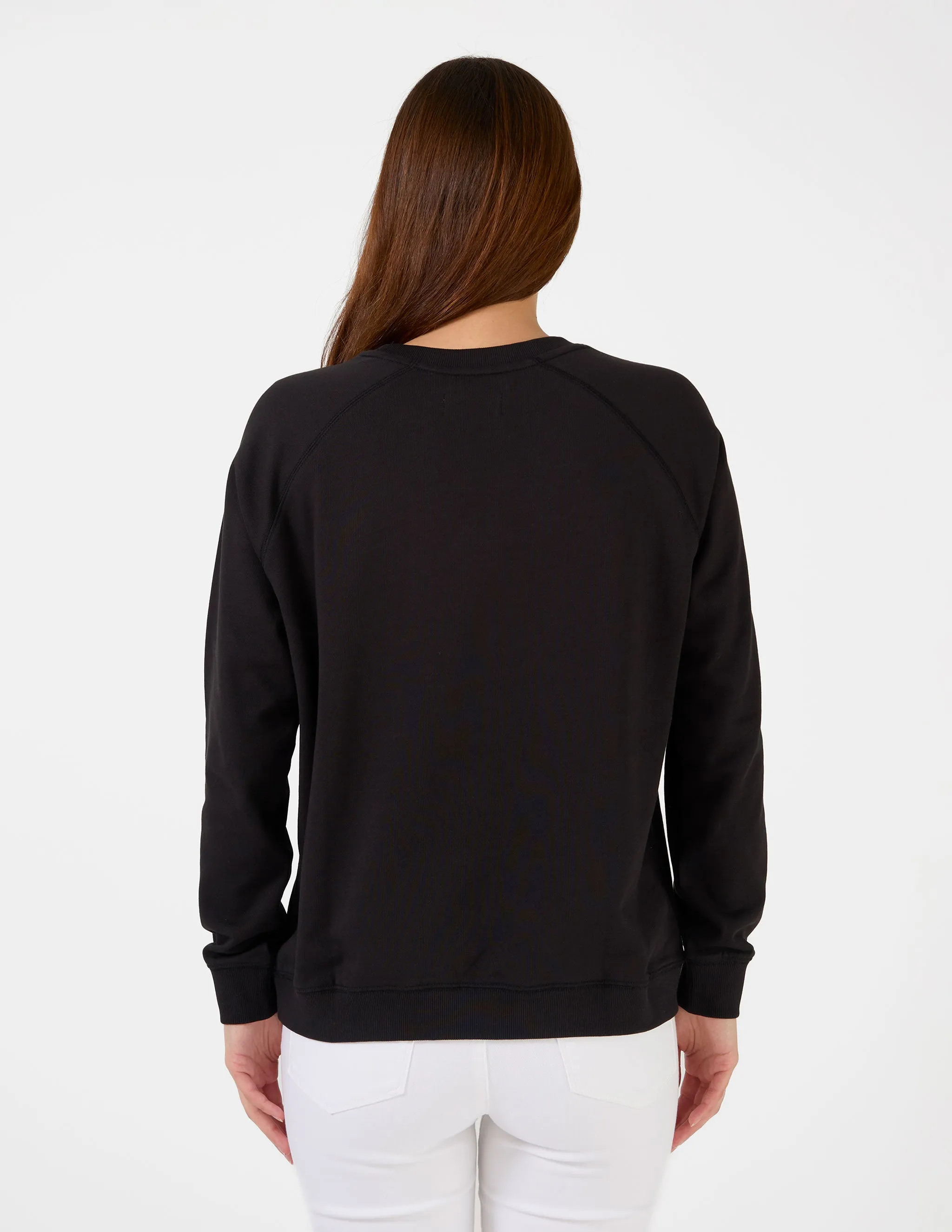 STELLA   GEMMA  LOGO CLASSIC SWEATER BLACK