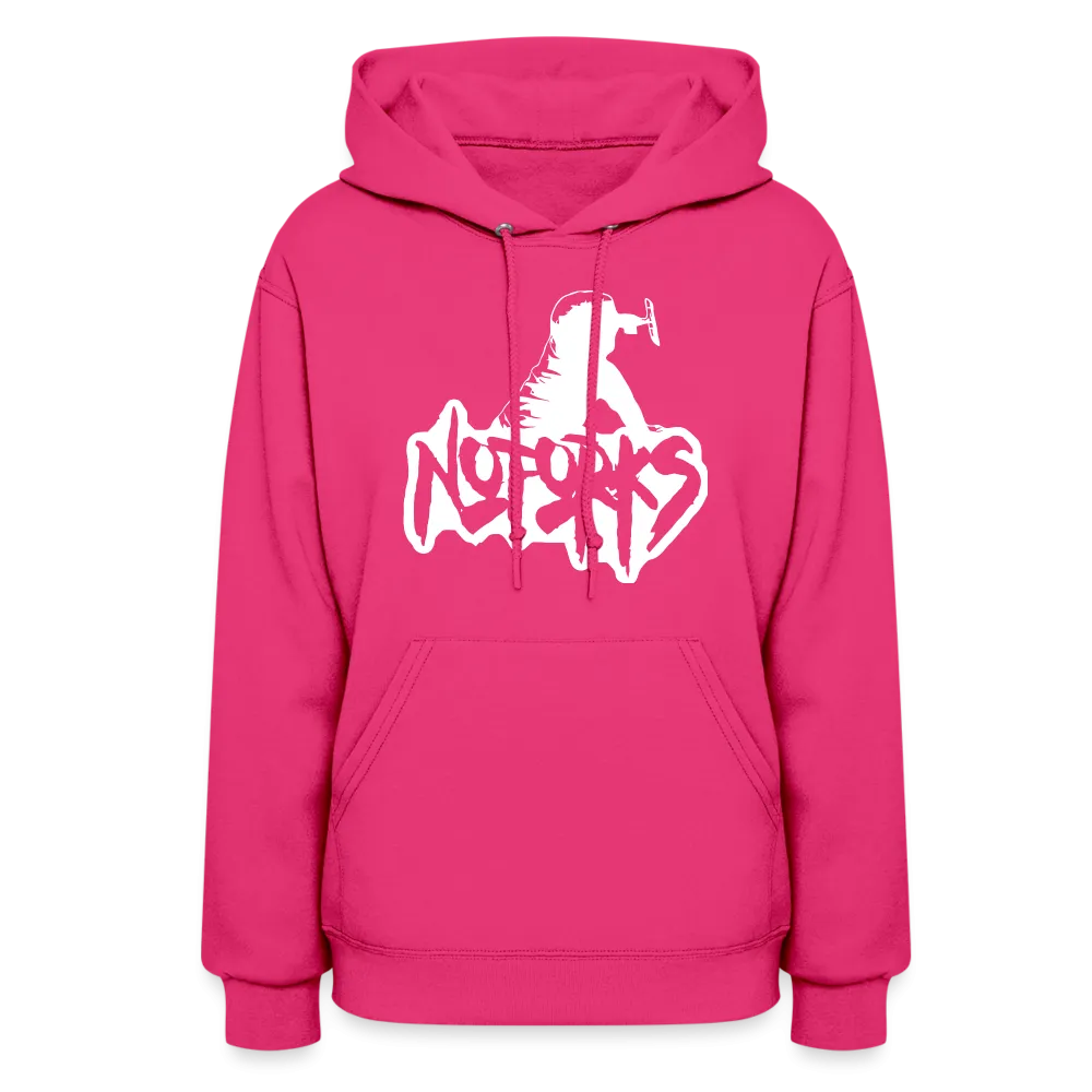 Stick a Hoodie in It – No Forks Women's Edition (White Logo)