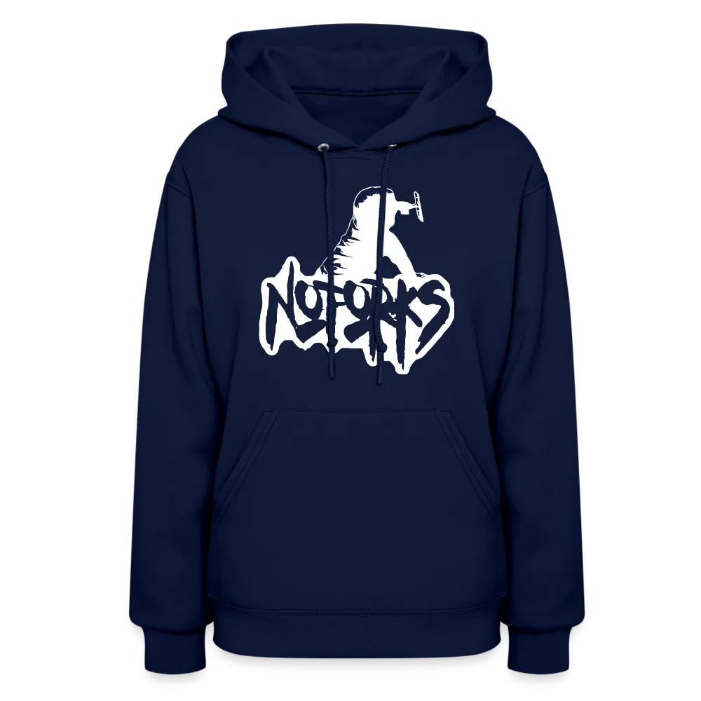Stick a Hoodie in It – No Forks Women's Edition (White Logo)
