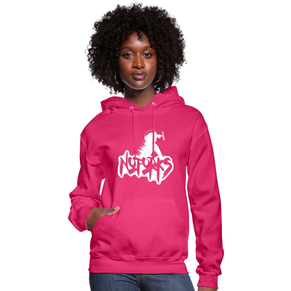 Stick a Hoodie in It – No Forks Women's Edition (White Logo)
