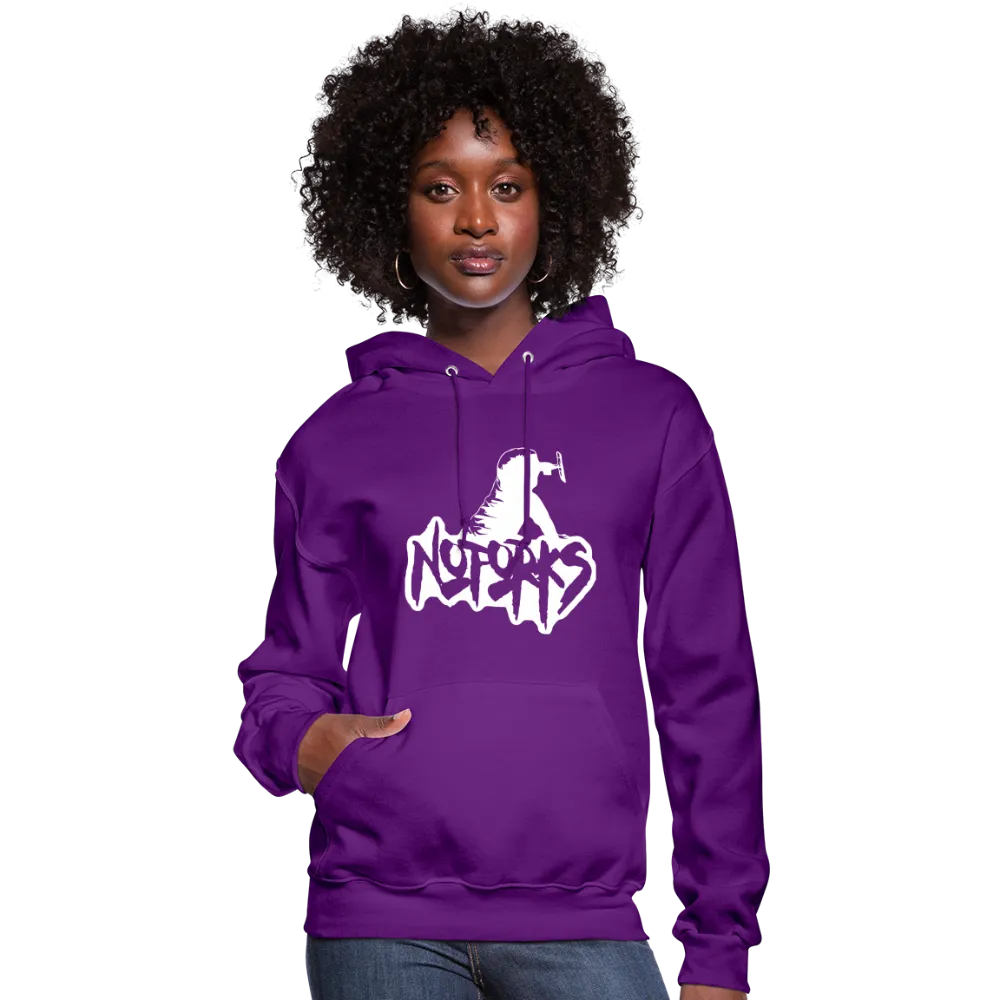 Stick a Hoodie in It – No Forks Women's Edition (White Logo)