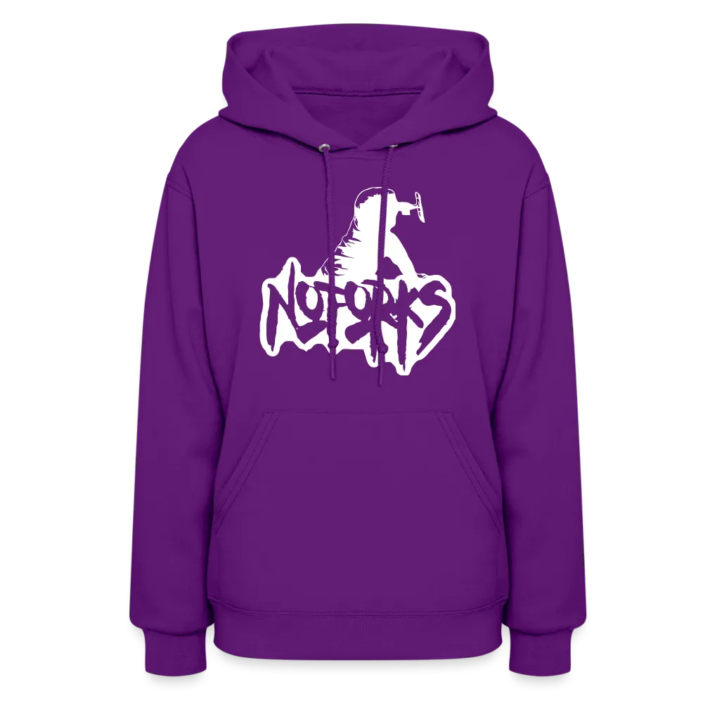 Stick a Hoodie in It – No Forks Women's Edition (White Logo)