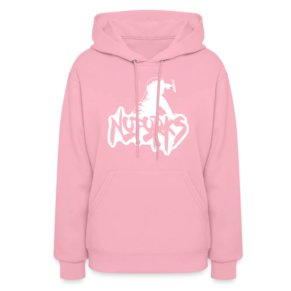 Stick a Hoodie in It – No Forks Women's Edition (White Logo)