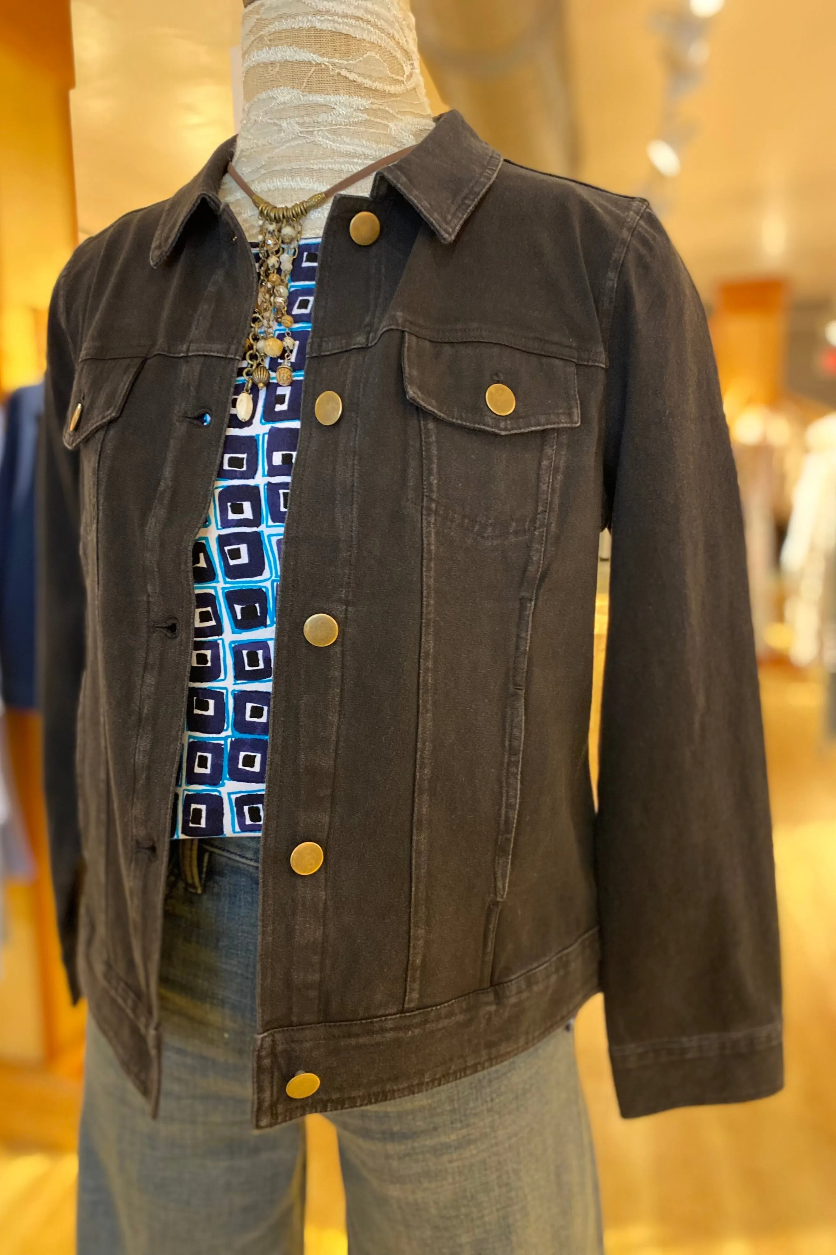 Stonewash Cotton Knits Jean Jacket