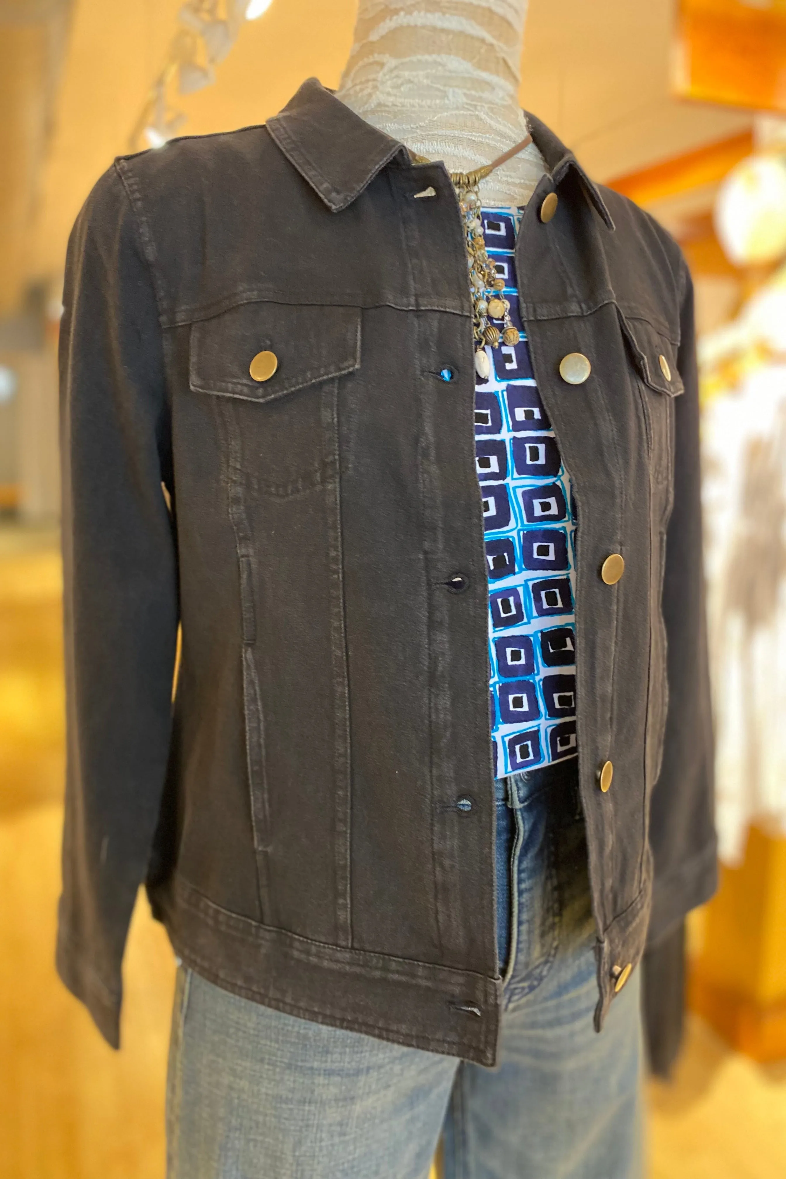 Stonewash Cotton Knits Jean Jacket