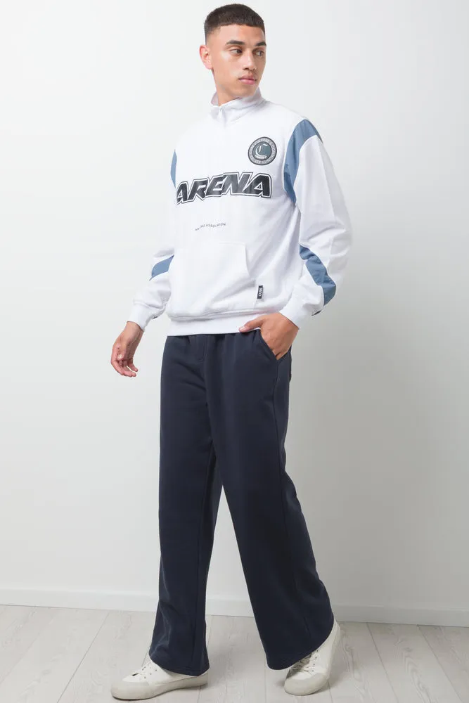 Straight Leg Trackpants Navy