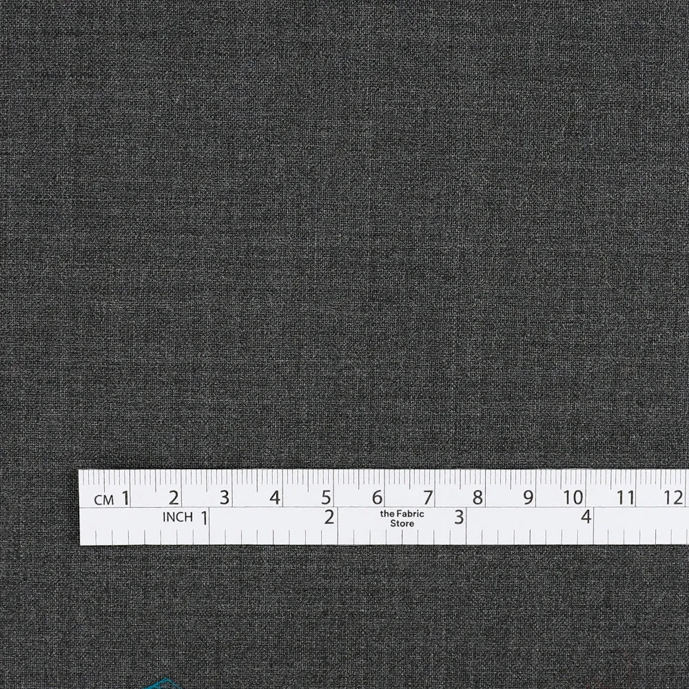 Stretch Poly / Wool Suiting - Gravel