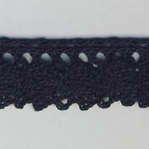 Stretch Torchon Lace #50 Black