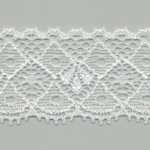 Stretch Trimming Lace #01 White