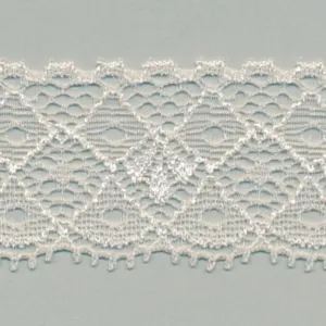 Stretch Trimming Lace #48 Silver