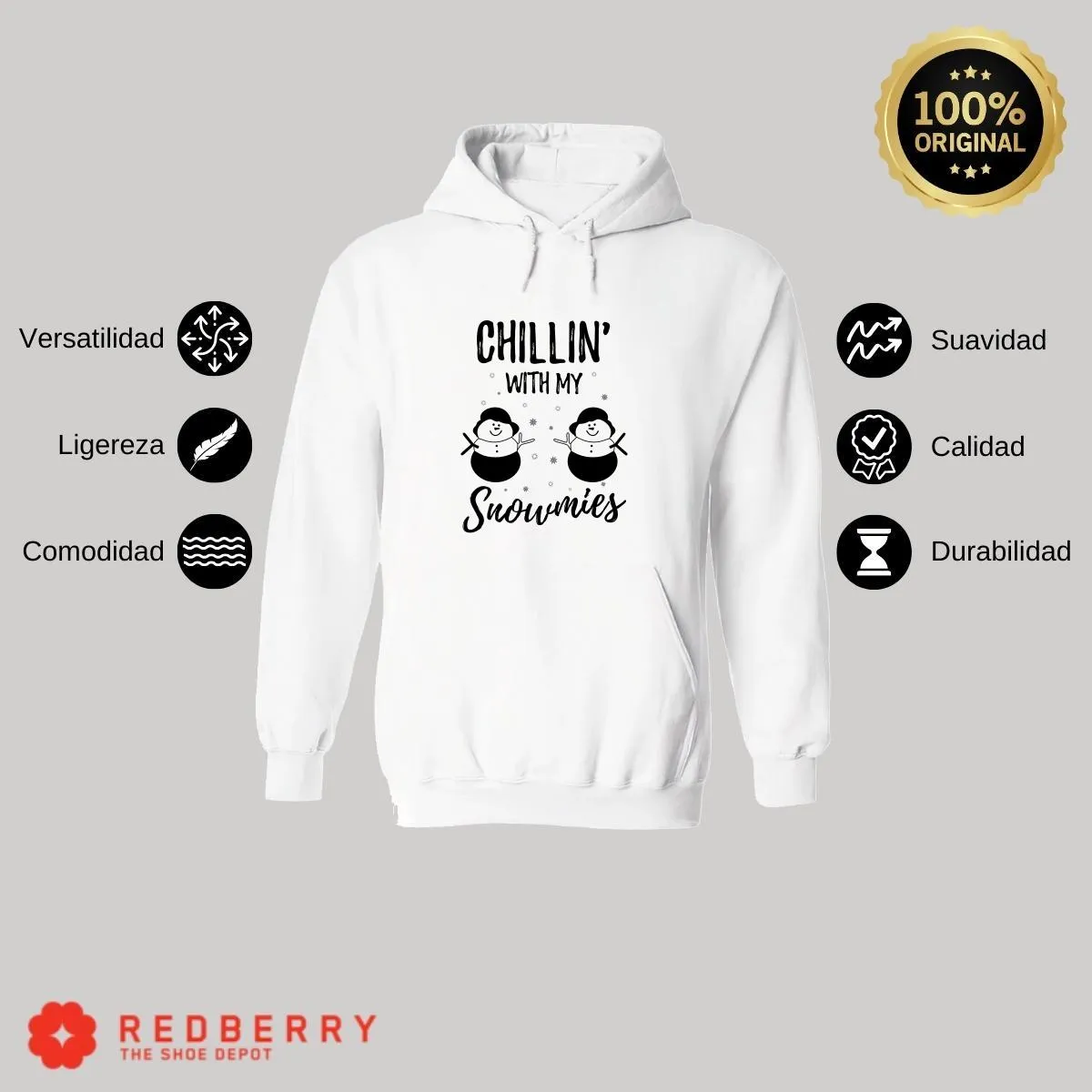 Sudadera Navideña Hombre Deportiva Hoodie 020
