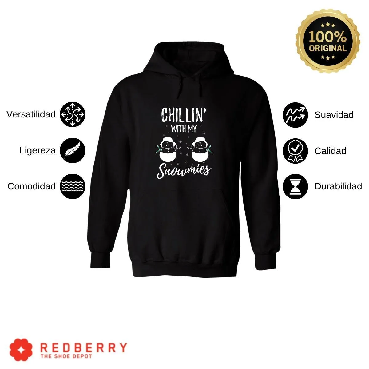 Sudadera Navideña Hombre Deportiva Hoodie 020