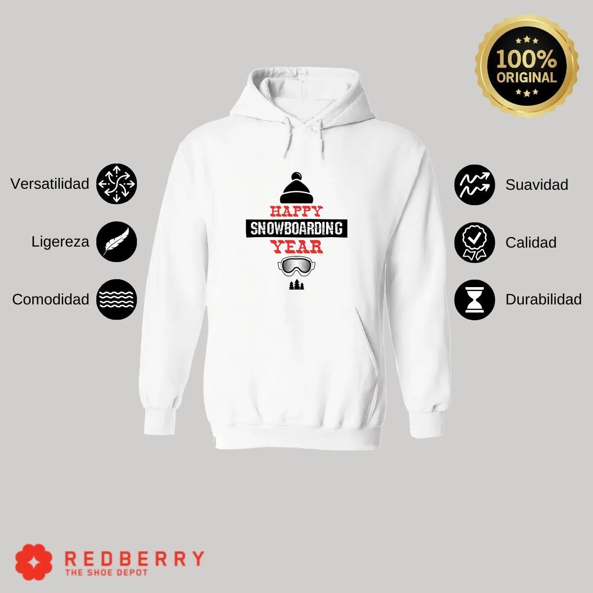 Sudadera Navideña Hombre Deportiva Hoodie 033