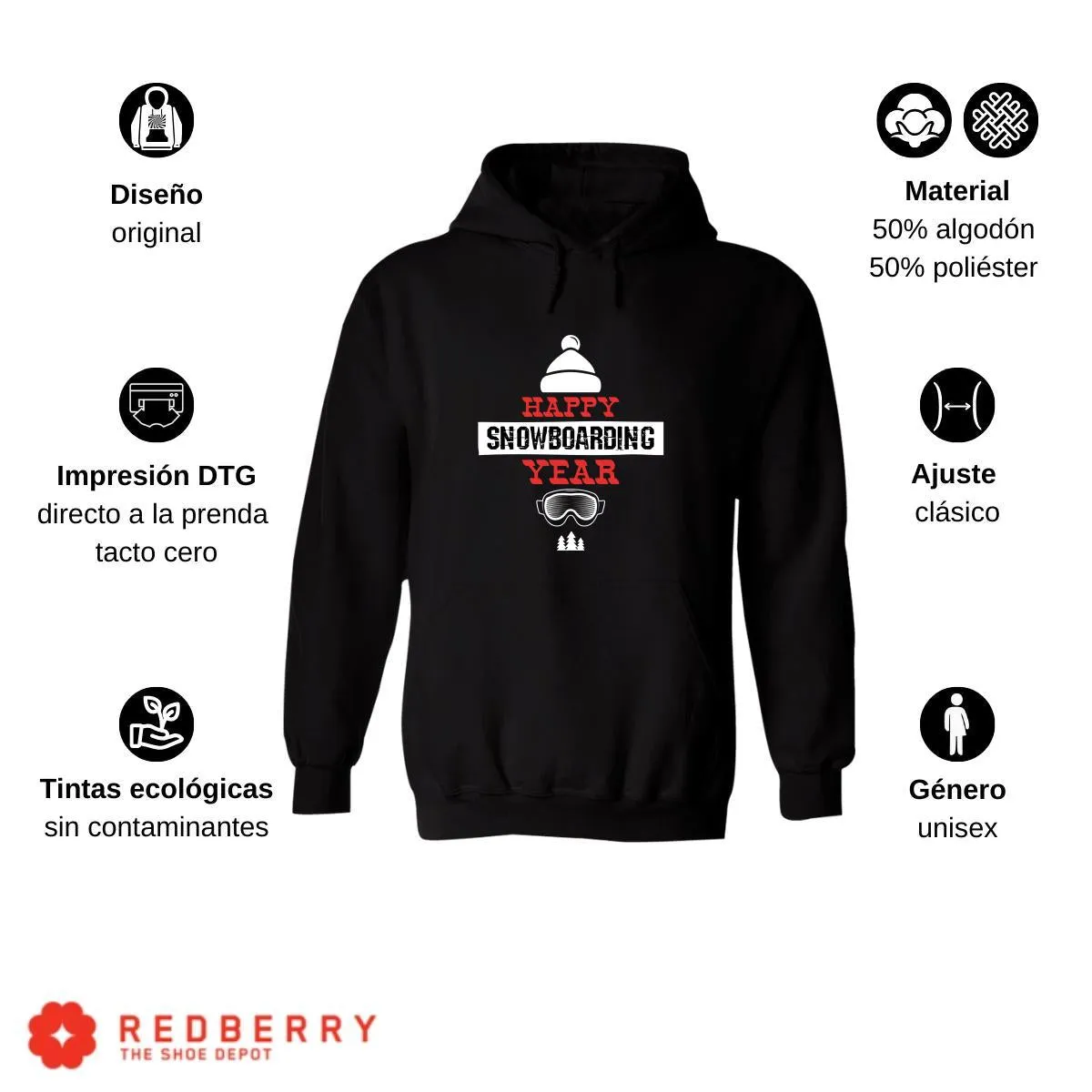 Sudadera Navideña Hombre Deportiva Hoodie 033