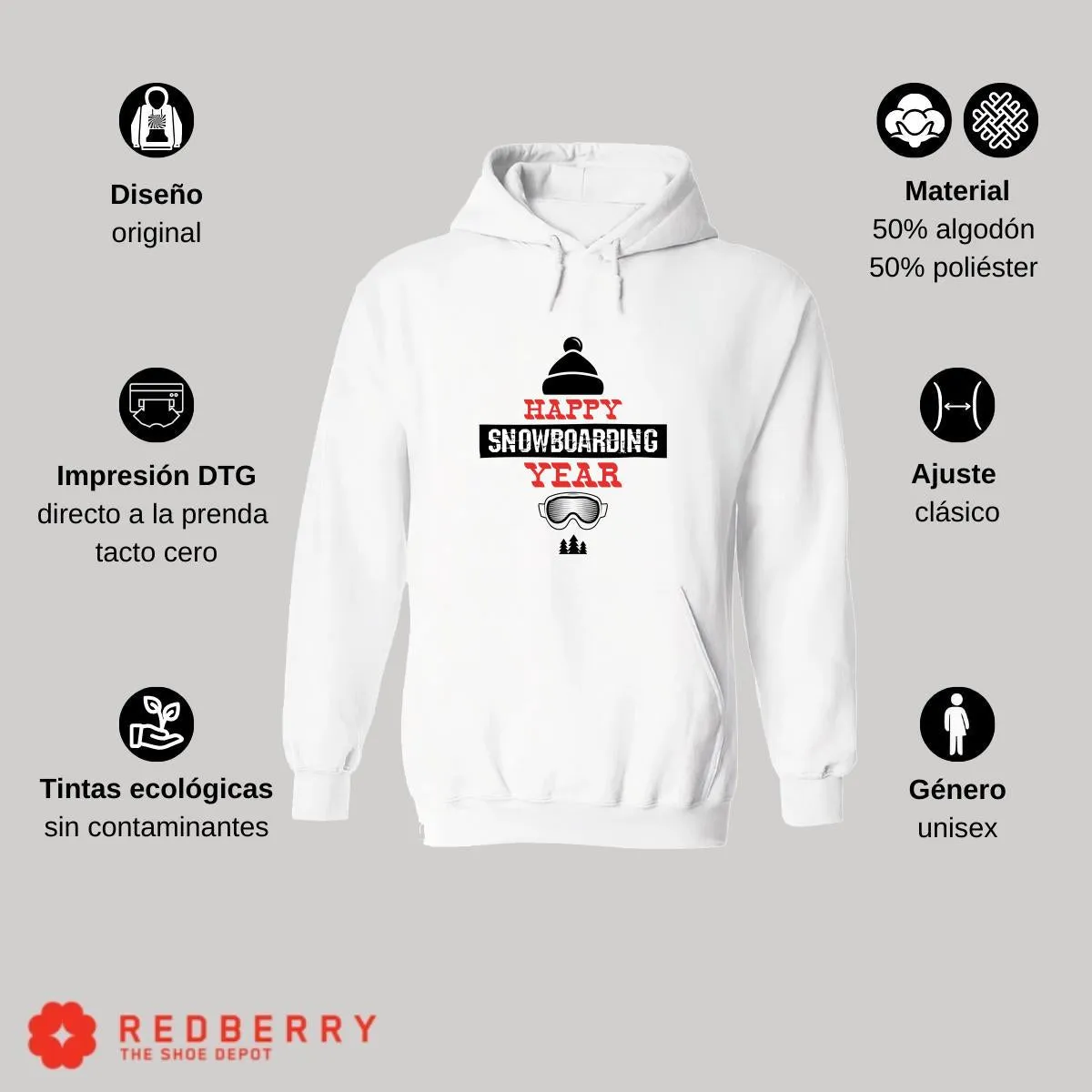 Sudadera Navideña Hombre Deportiva Hoodie 033