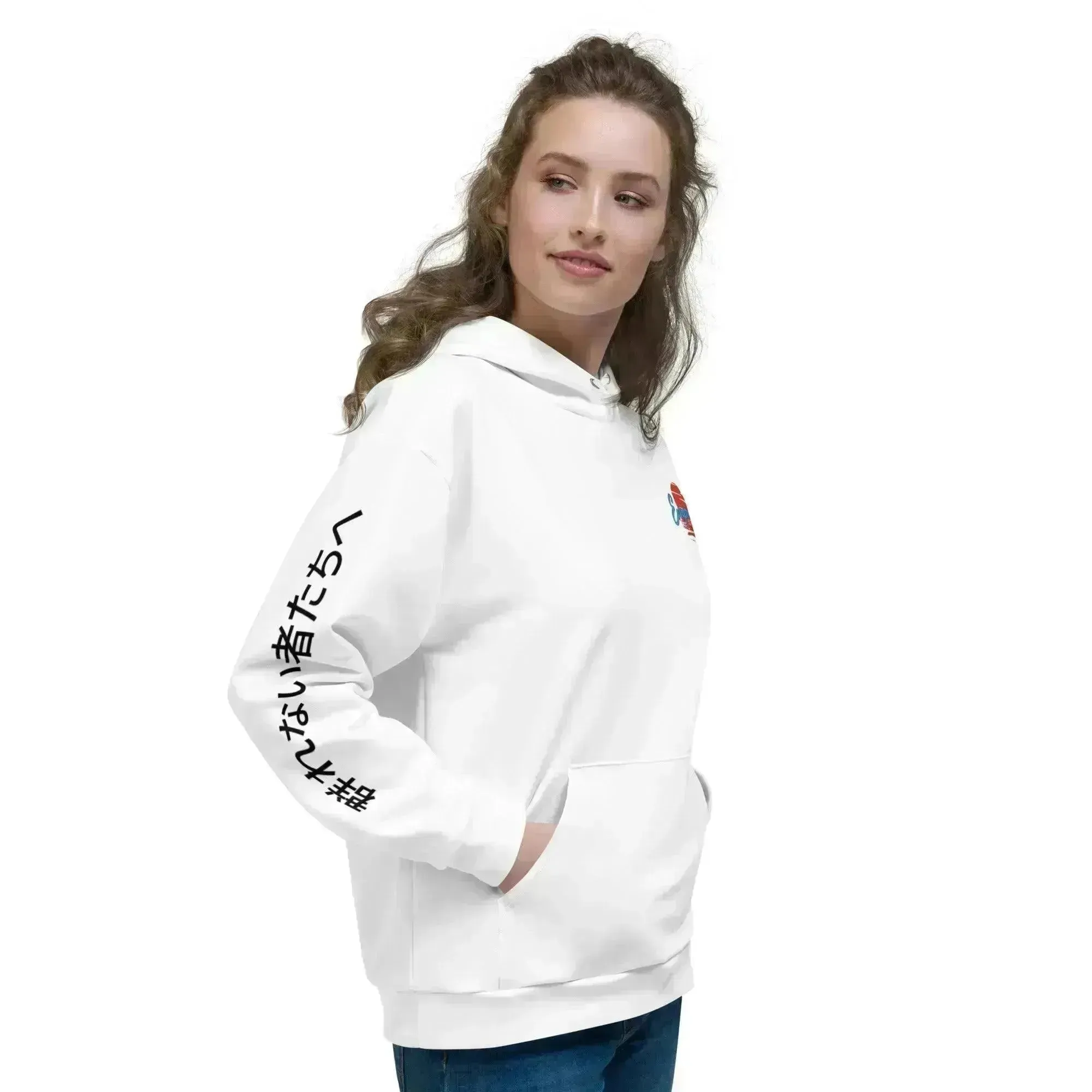 Sunset Print Fleece Hoodie