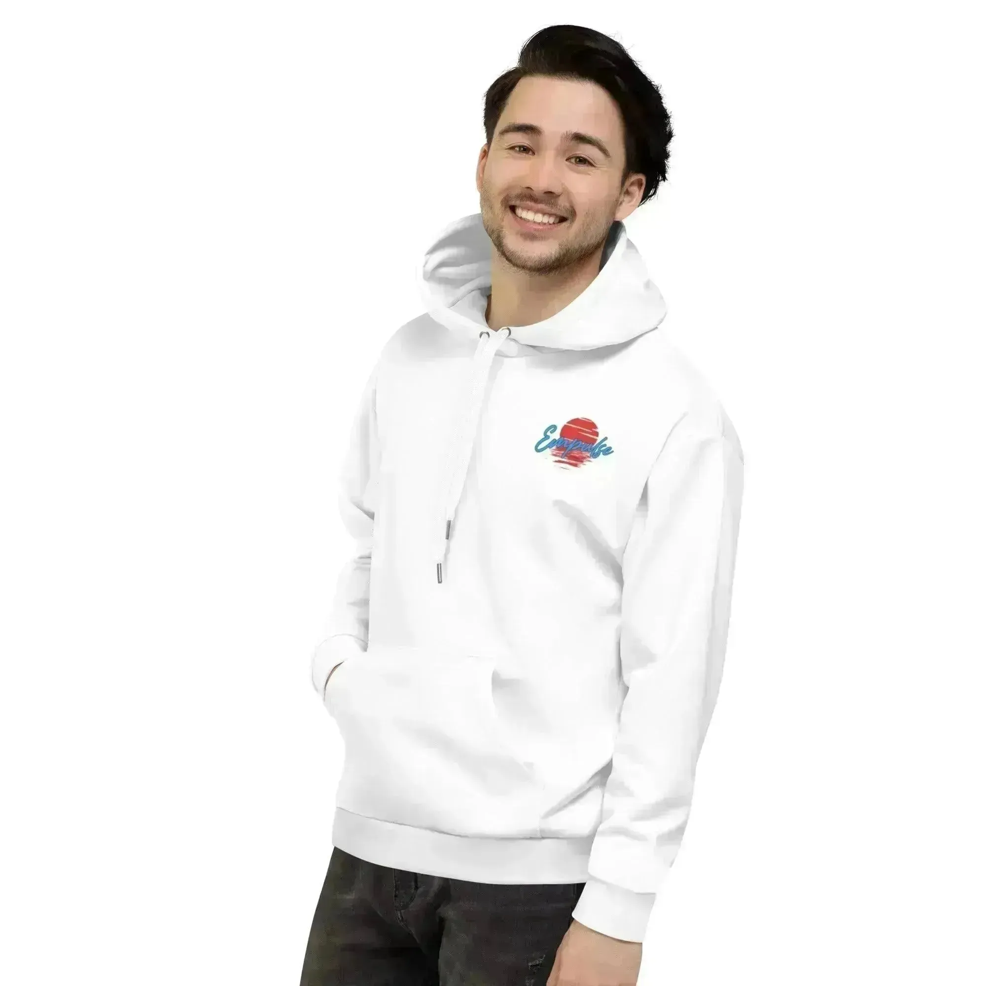 Sunset Print Fleece Hoodie