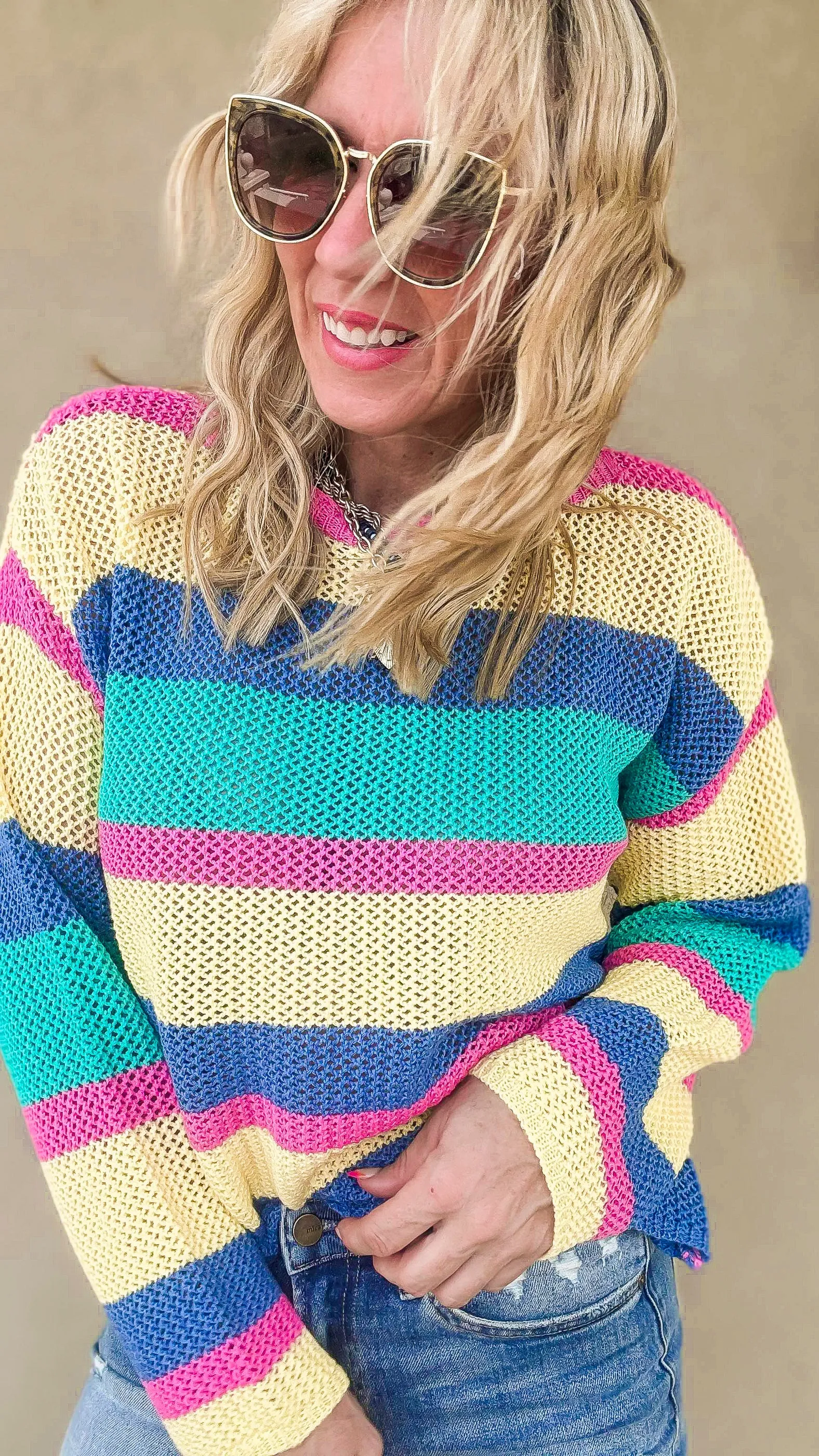Sunset Threads Multicolor Pullover