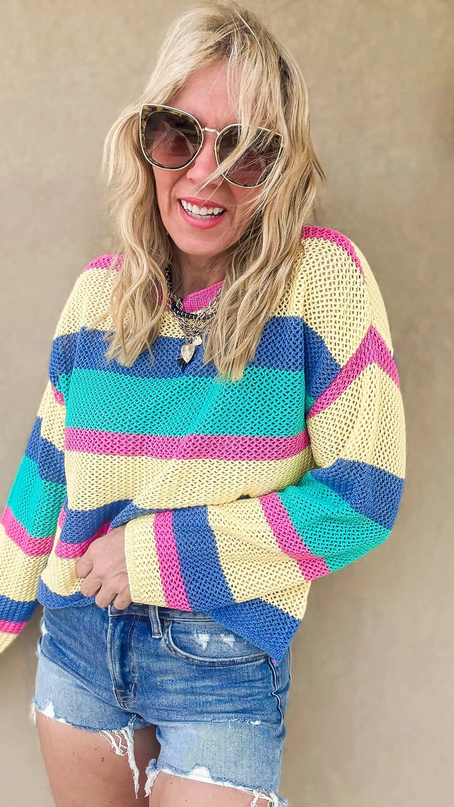 Sunset Threads Multicolor Pullover