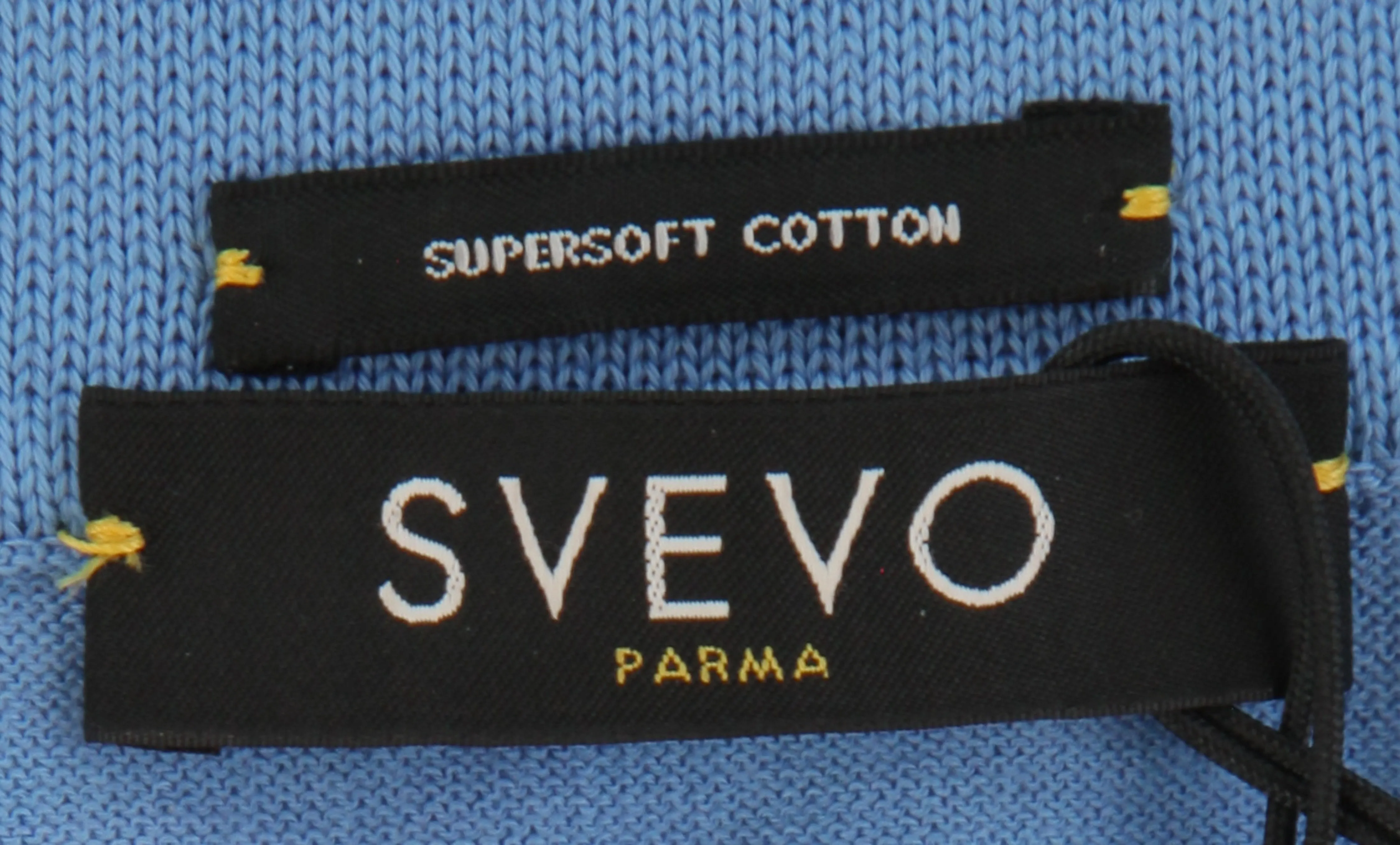 Svevo Parma Blue 1/4 Zip Polo Sweater