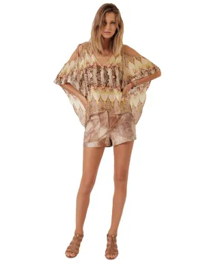 SW3 Cara Silk Cami in Snake Mosaic Print