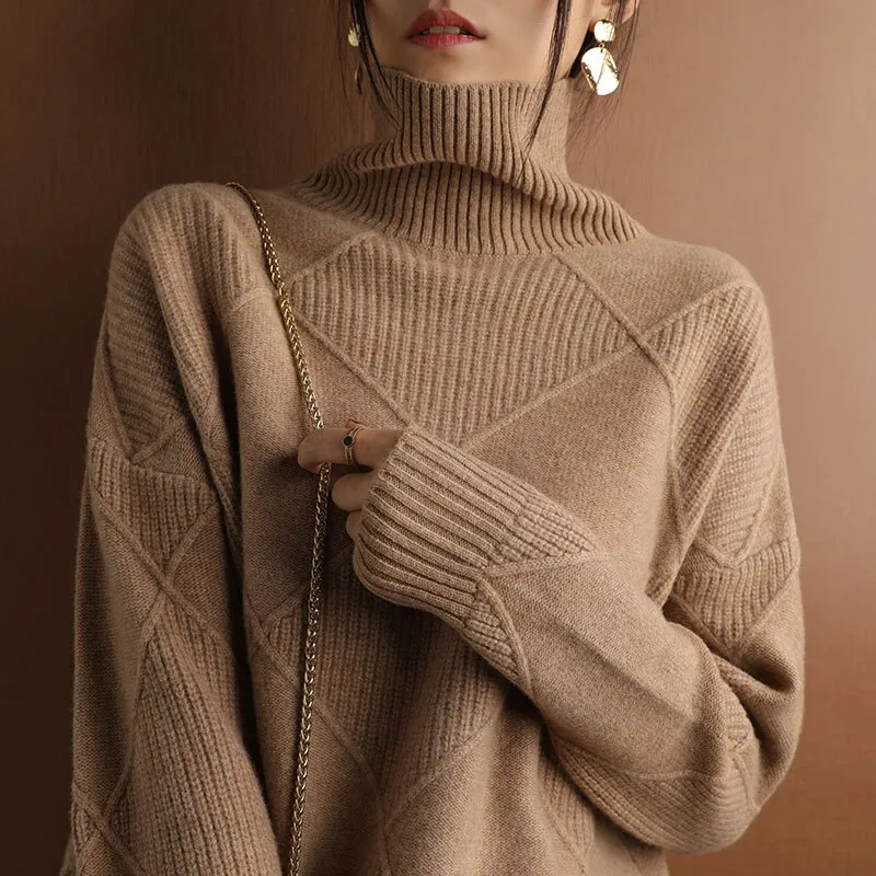 Sweater-with-warming-collar