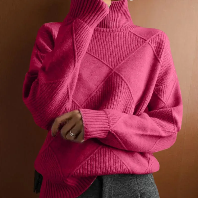 Sweater-with-warming-collar