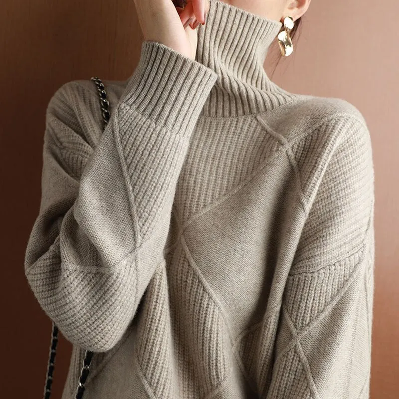 Sweater-with-warming-collar