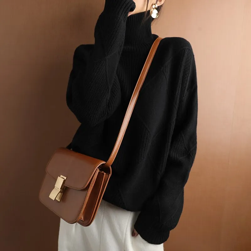 Sweater-with-warming-collar