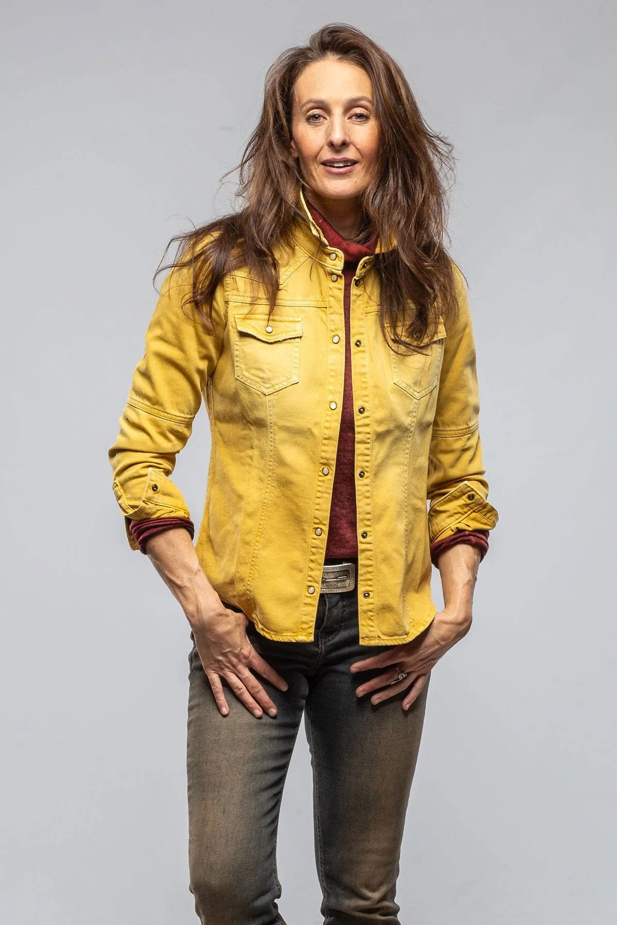 Sweetwater Denim Shirt In Curcuma