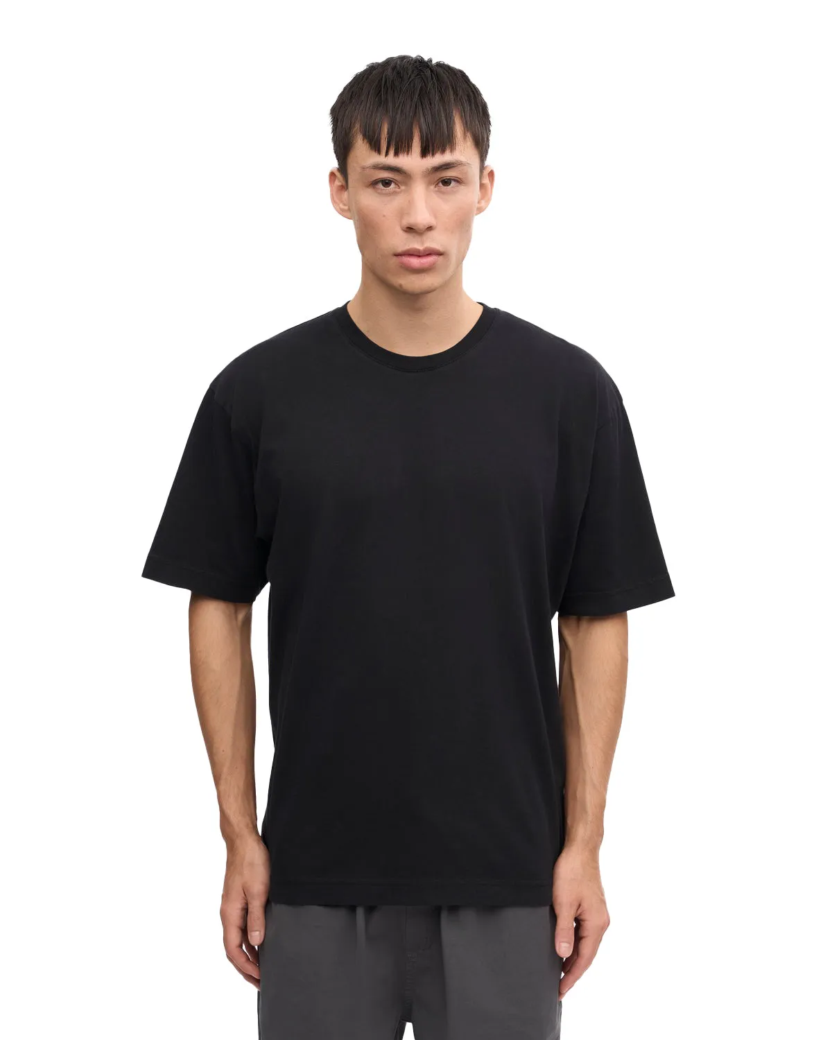 T-Shirt Oversize In Cotone Organico Nero
