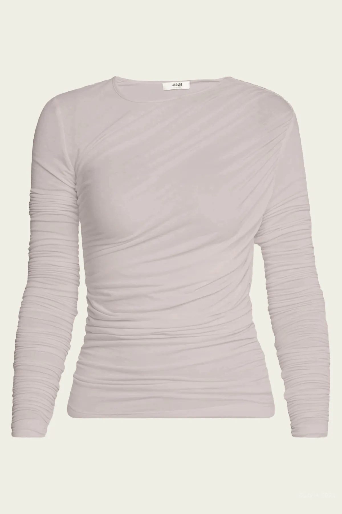 Tania Twist Tee in Dolphin