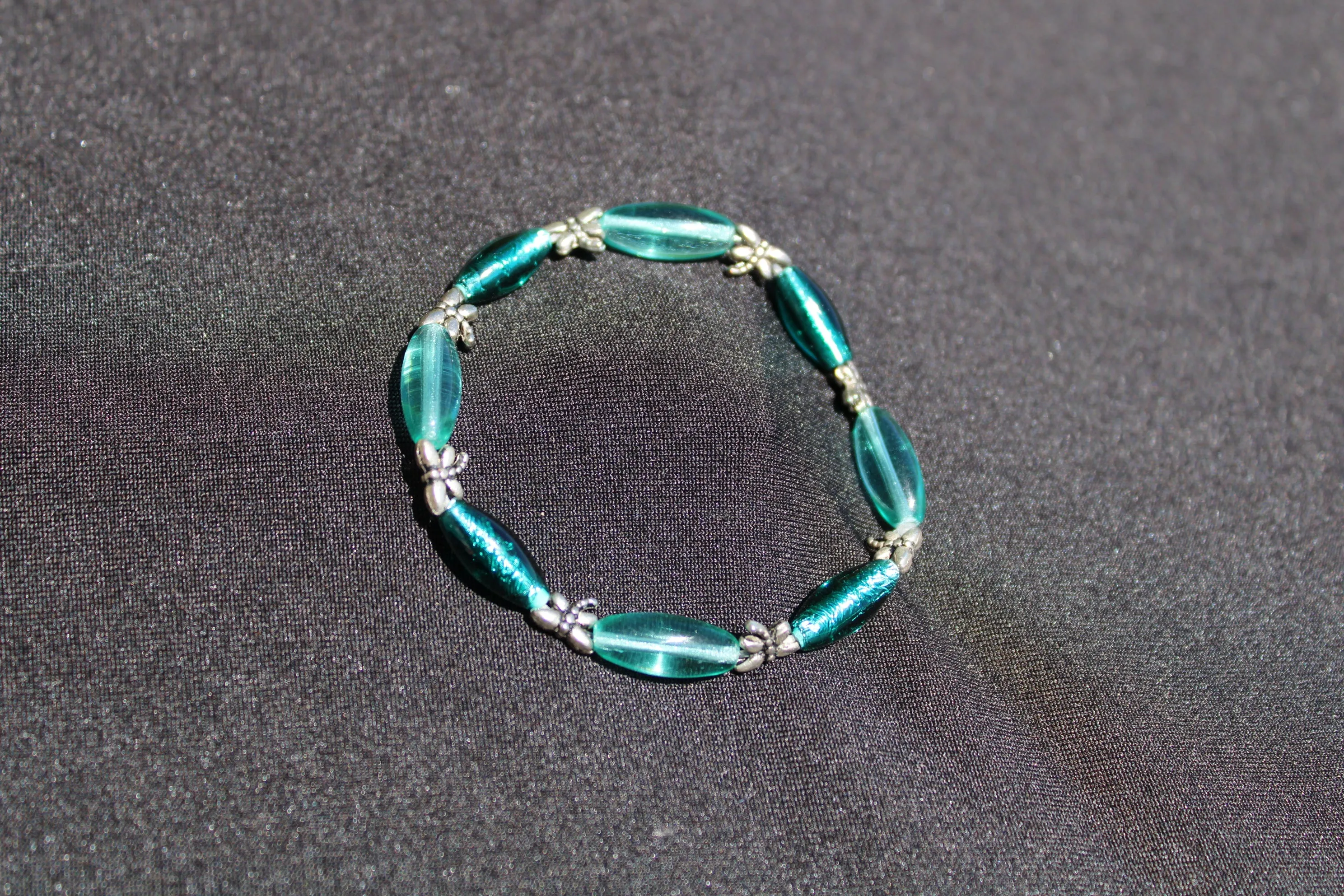 Teal & Dragonfly Bracelet