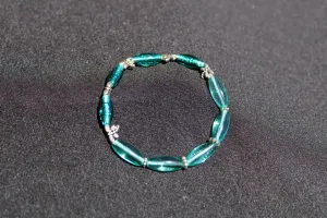 Teal & Dragonfly Bracelet