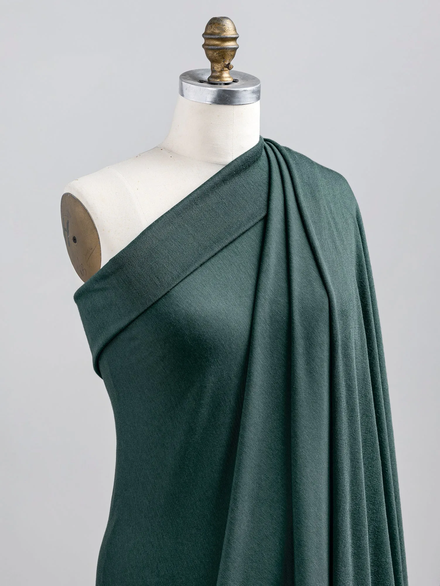 Tencel Lyocell Organic Cotton Stretch French Terry - Cypress