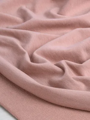 Tencel Lyocell Organic Cotton Stretch French Terry - Misty Rose