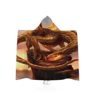 The Golden Dragon Hooded Blanket