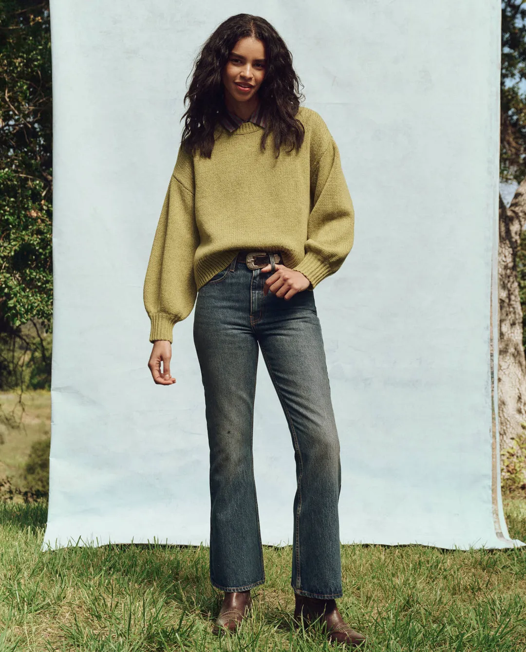 The Great Bubble Pullover in Sprig